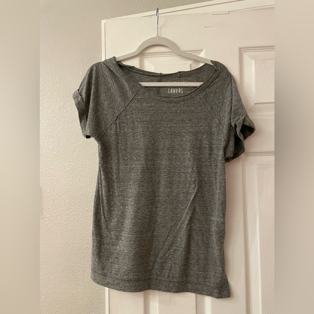 Vintage canvas gray tee